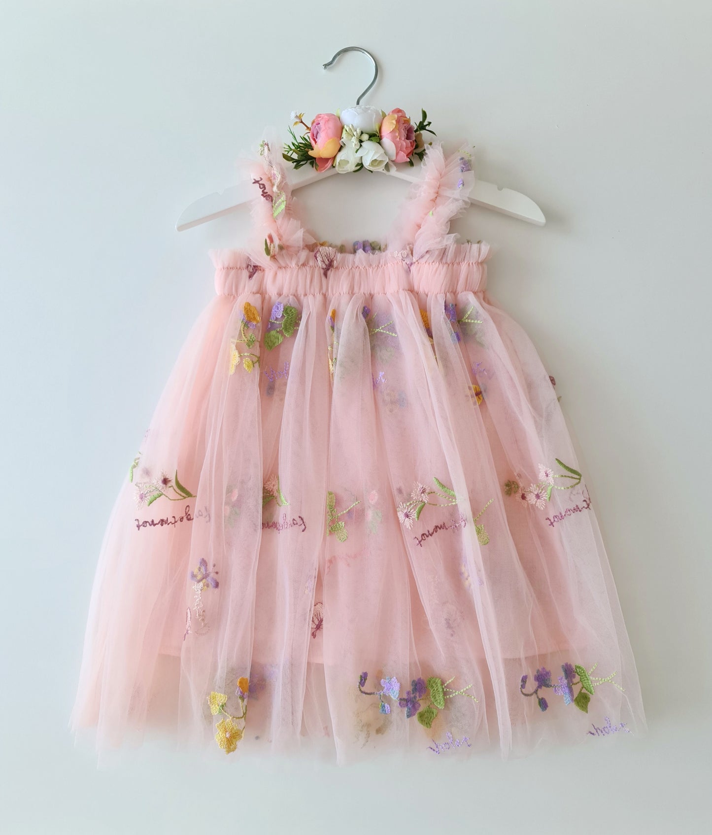 Enchanted Garden Party Dress & Headband Rose