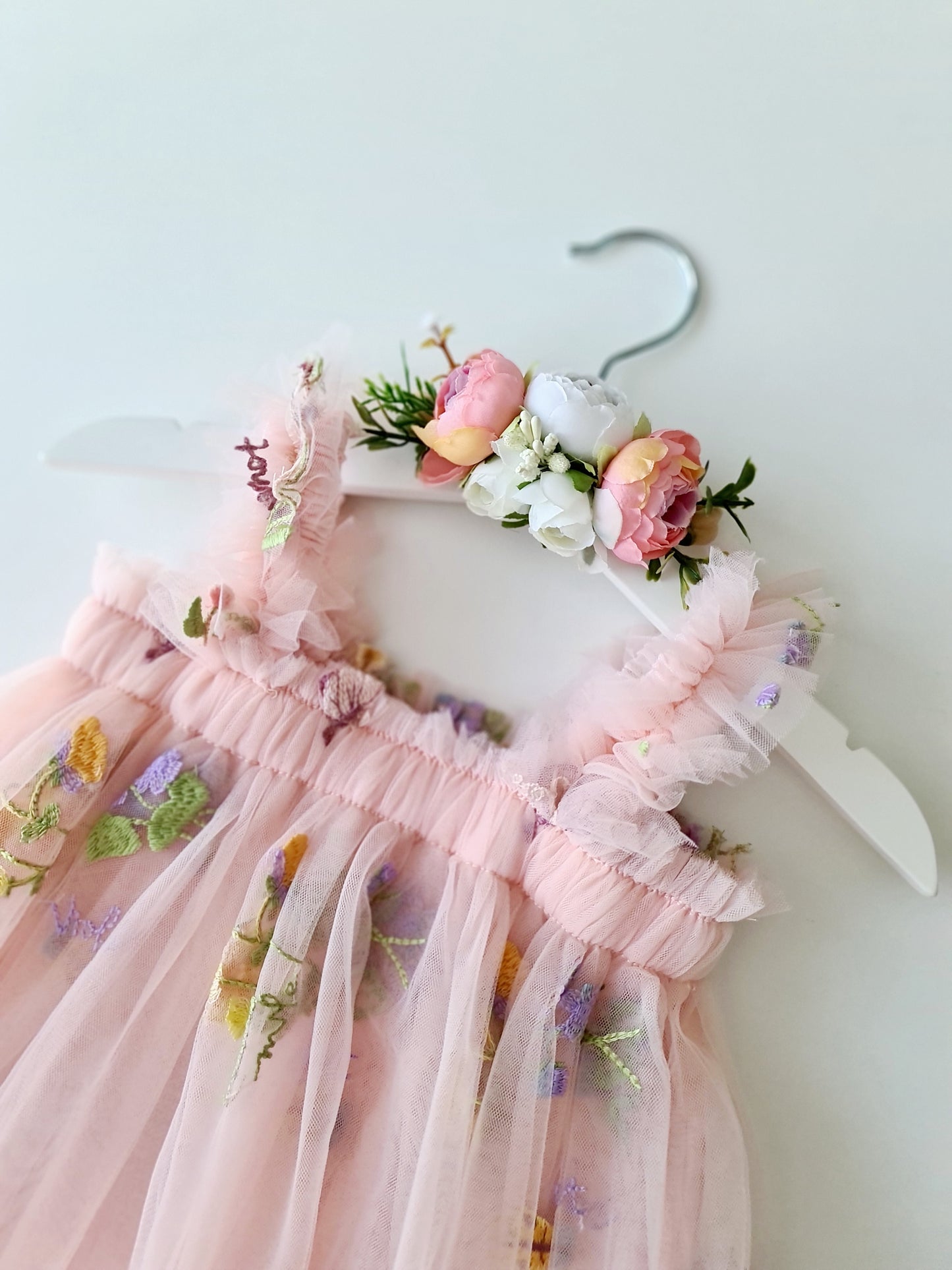 Enchanted Garden Party Dress & Headband Rose