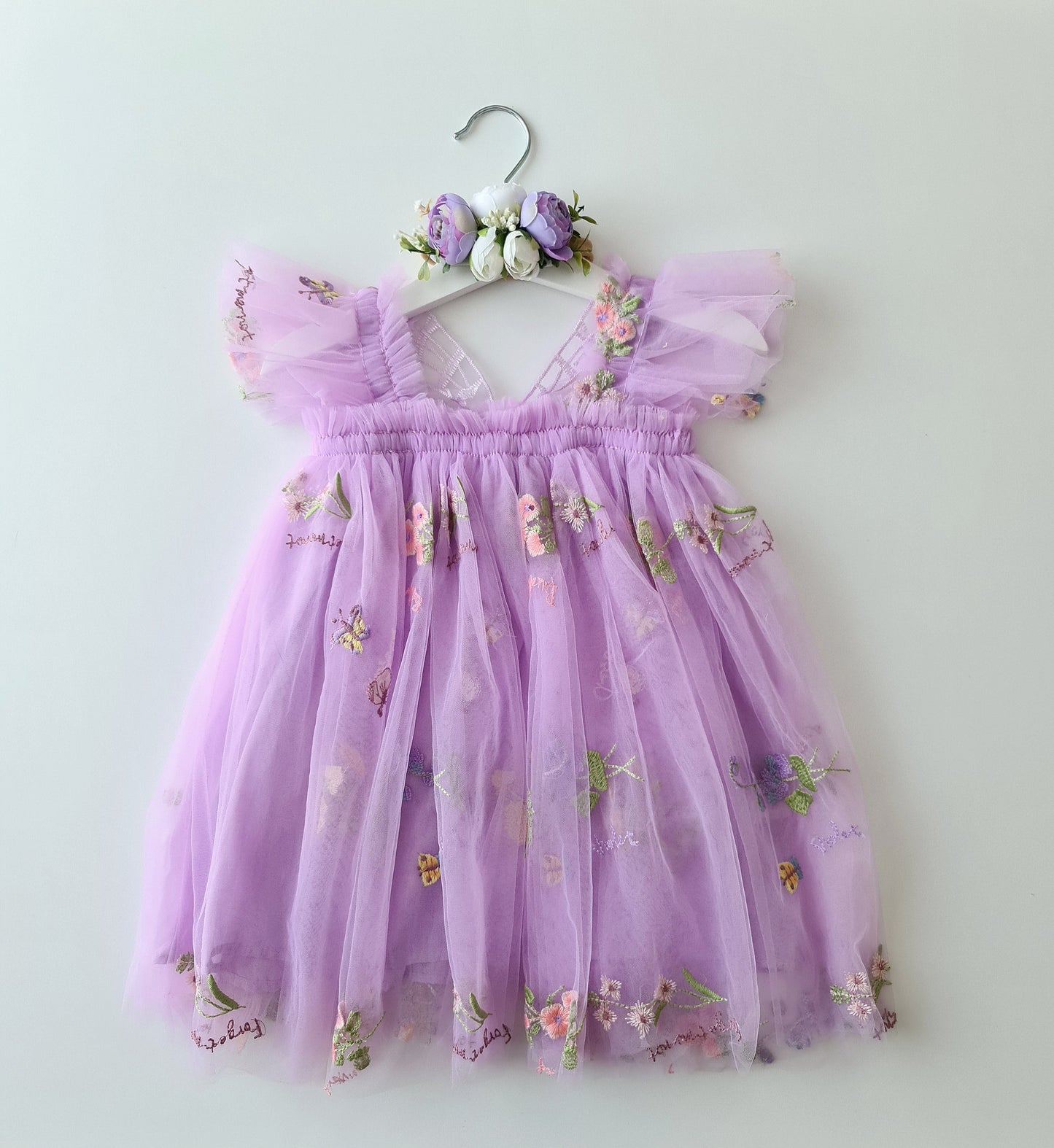 Enchanted Garden Fairy Dress & Headband Lavender