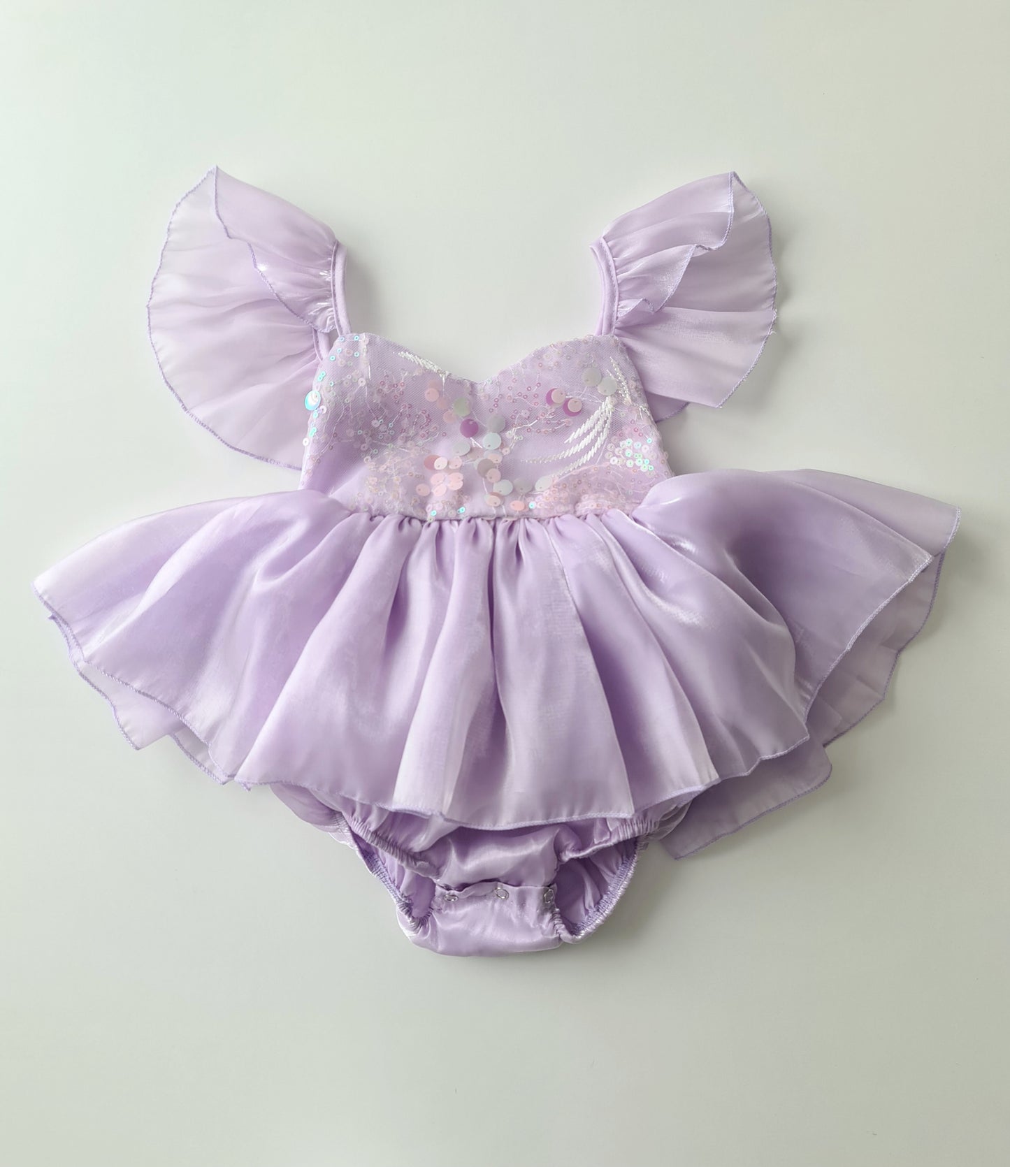 Mermaid Sequin Sleeveles Dress Lilac