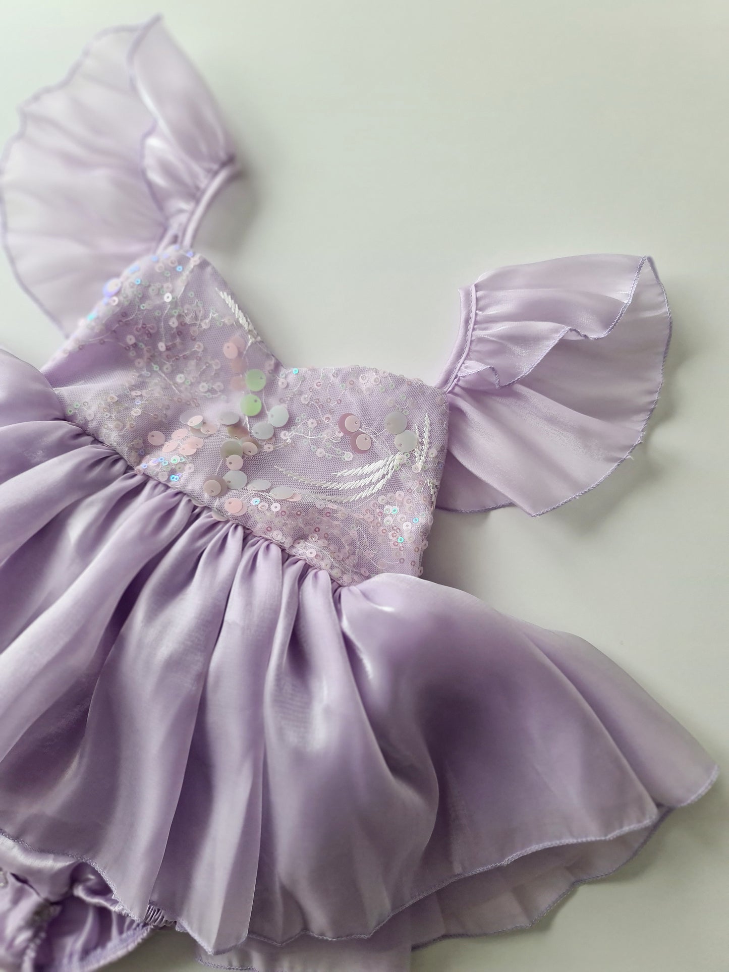 Mermaid Sequin Sleeveles Dress Lilac