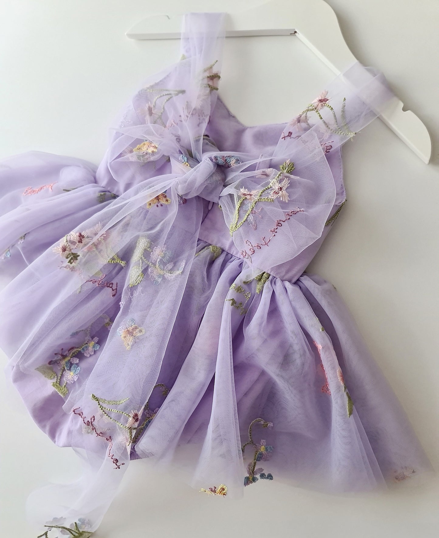 Enchanted Garden Romper Dress & Headband Lilac