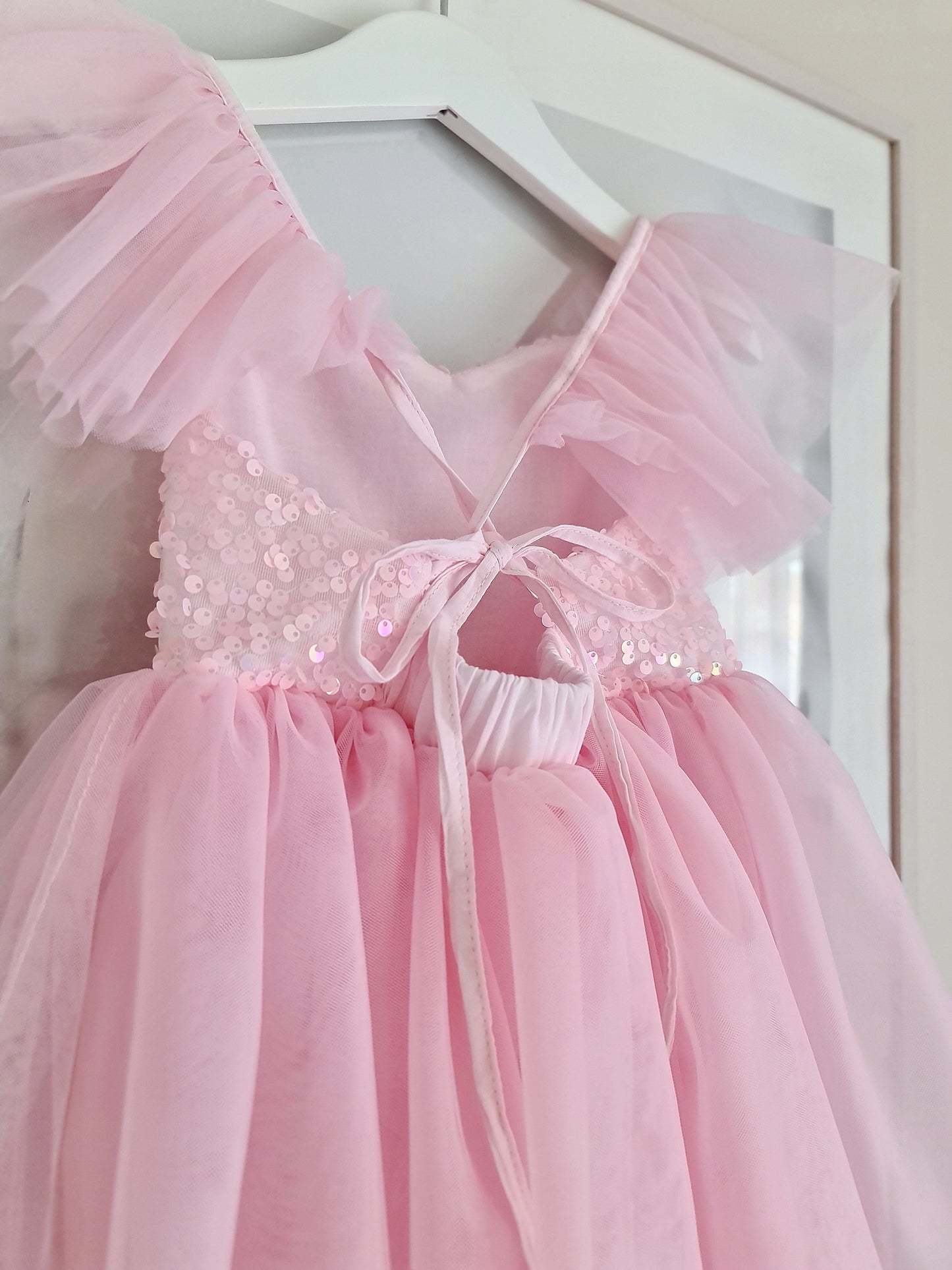 Pink Sequin Princess Dress