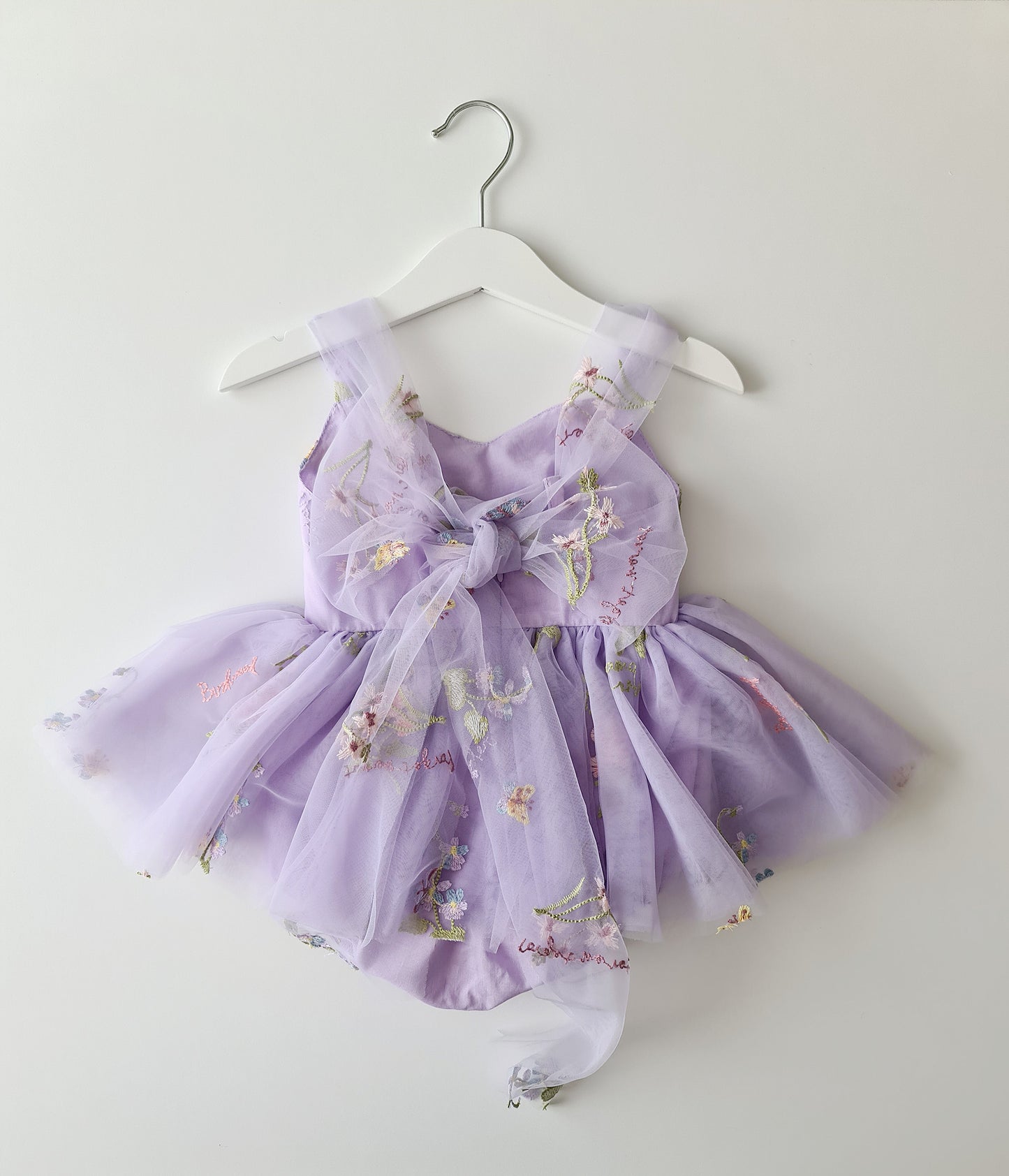 Enchanted Garden Romper Dress & Headband Lilac
