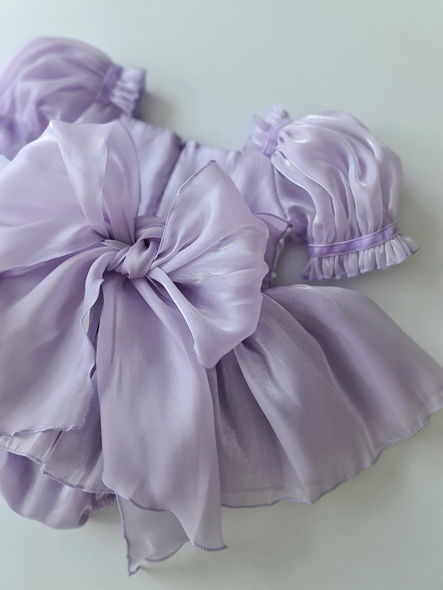 Mermaid Sequin Short Sleeve Dress Lilac