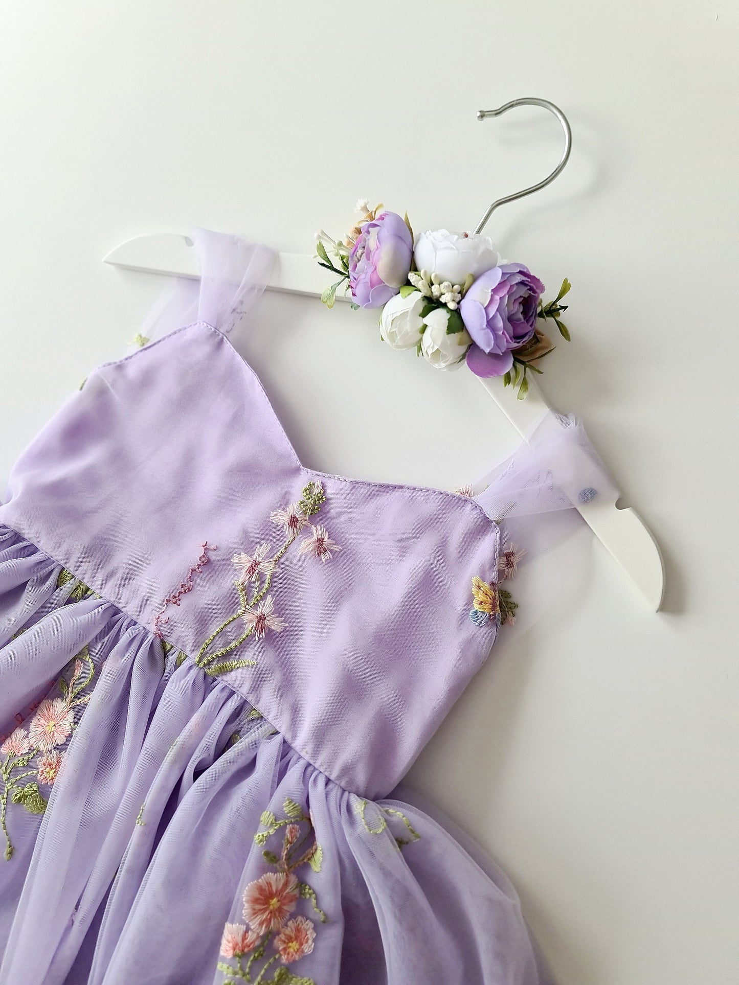 Enchanted Garden Romper Dress & Headband Lilac