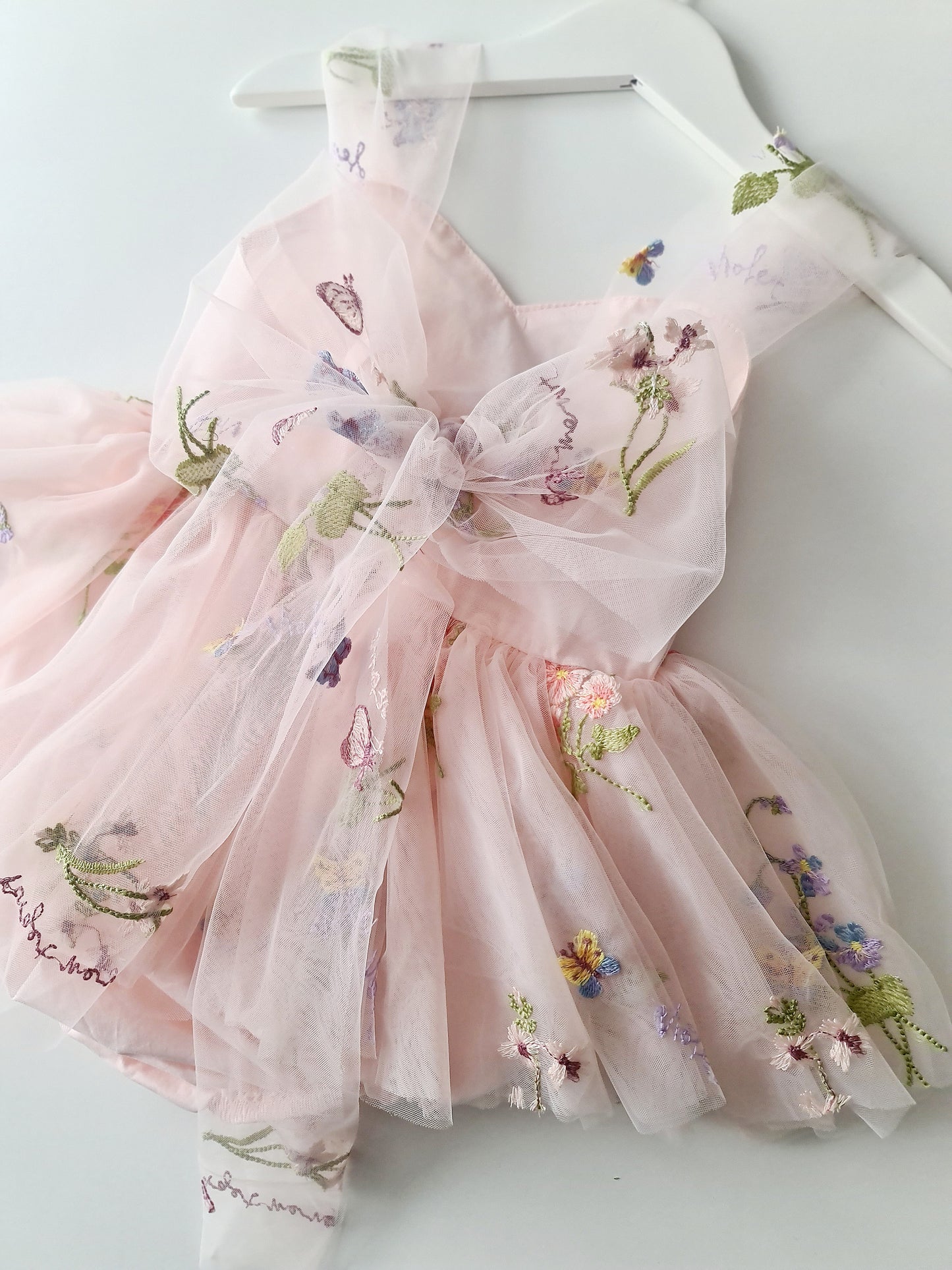 Enchanted Garden Romper Dress & Headband Pink