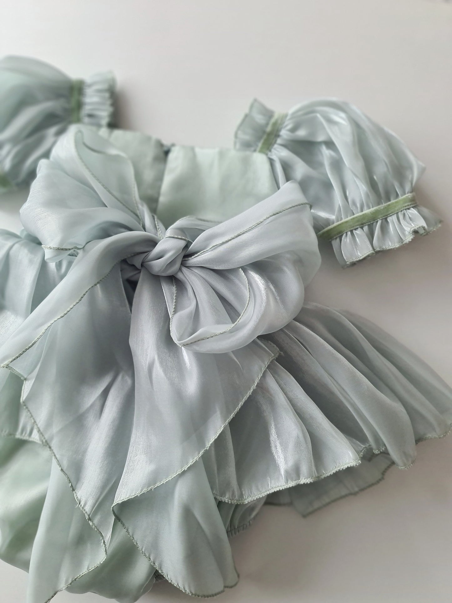 Mermaid Sequin Short Sleeve Dress Sage