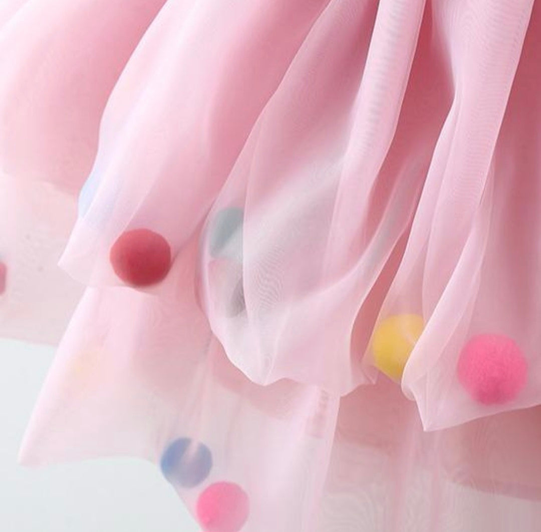 Pom Pom Pink Dress