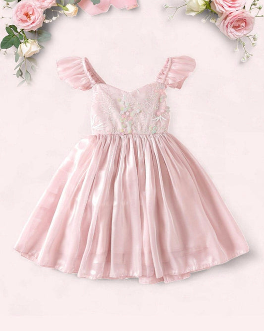 Mermaid Sequin Sleveless Dress Pink
