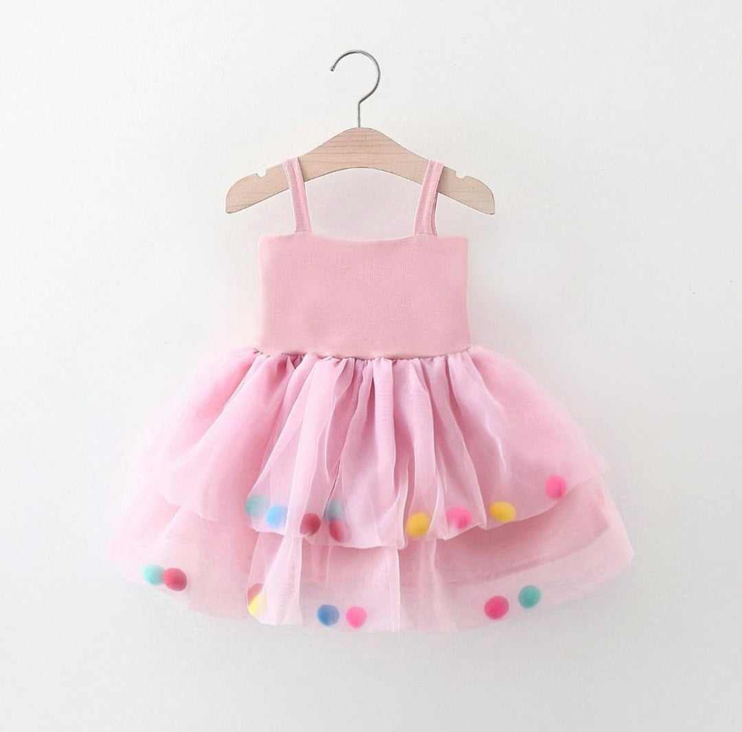 Pom Pom Pink Dress