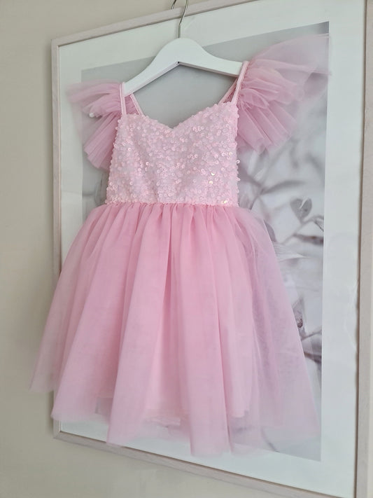 Pink Sequin Princess Dress